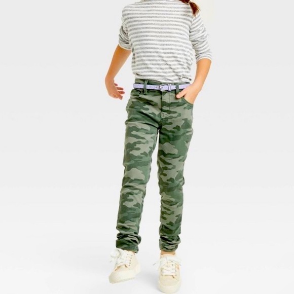 Cat & Jack Camo Girls Jeggings 6X - Picture 3 of 6